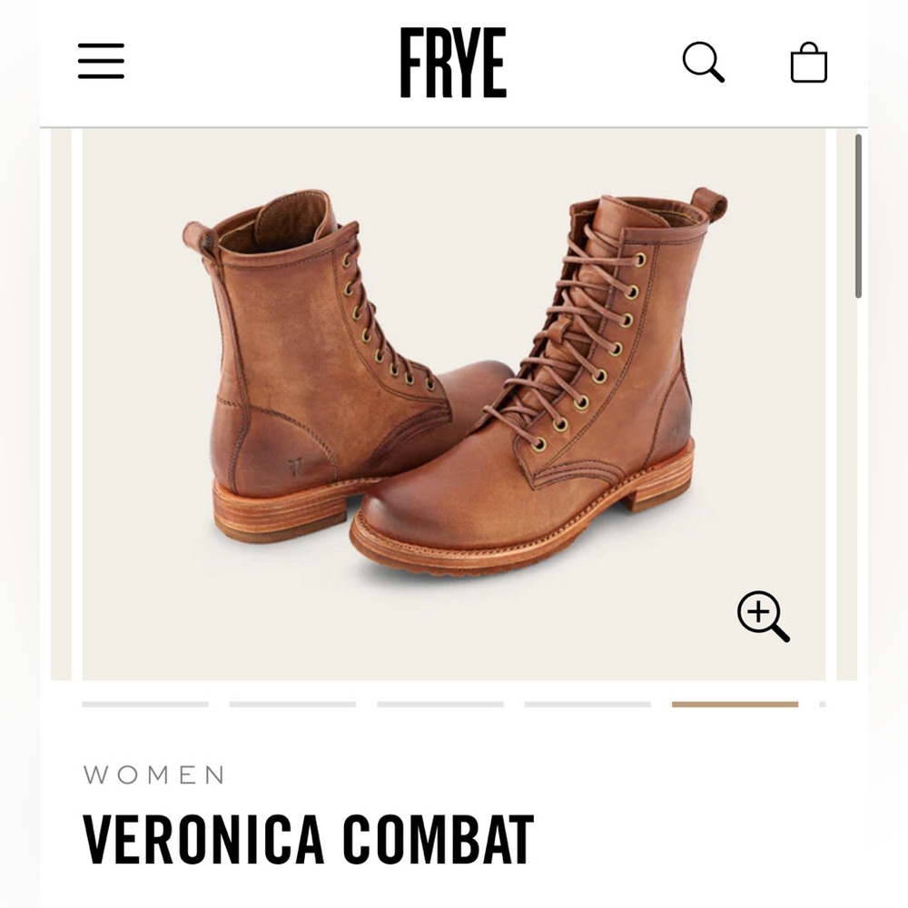 Frye Women's Lace Up Boots - Tan